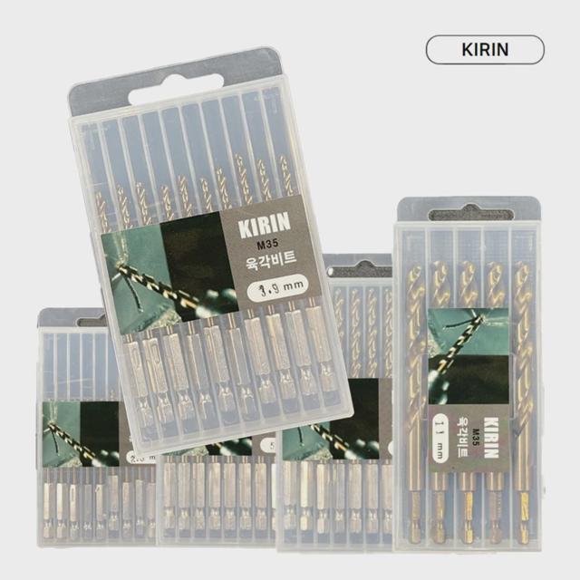스텐기리 드릴 비트 M35 KIRIN 3.9mm 육각 비트 1pcs