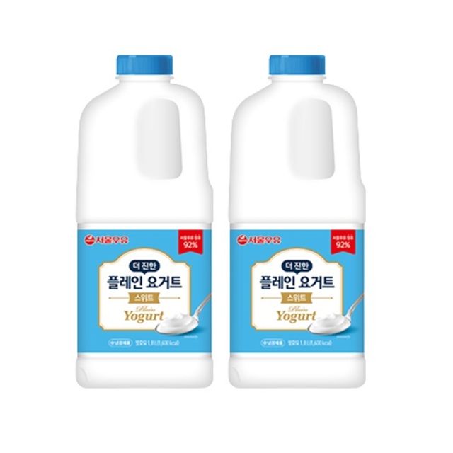 서울우유 플레인 요거트 스위트 1.8L x 4입