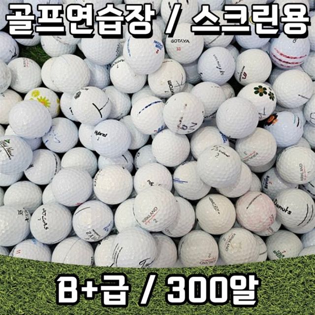 골프연습용 화이트 로스트볼 B급