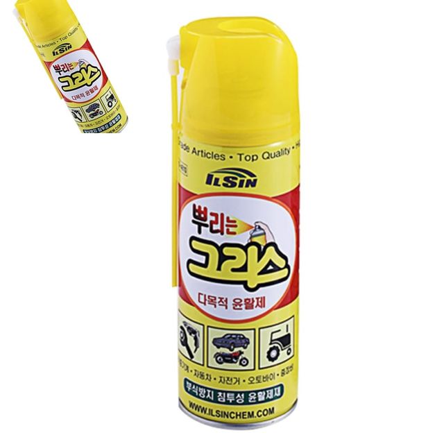 뿌리는 그리스 다목적 윤활제 420ml 자동차정비 윤활스프레이 녹방지 점착제