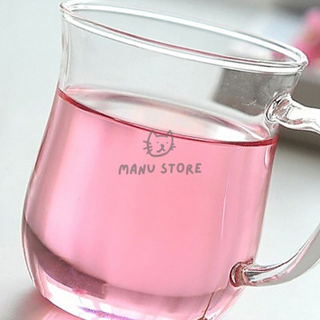 예쁜유리컵 유리찻잔 내열 유리컵 350ml