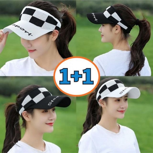여성 골프 모자 챙넓은 썬캡 골프모자 2개세트