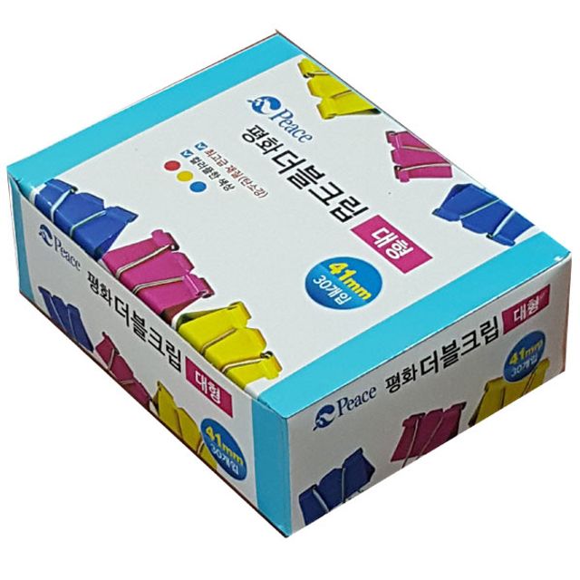 더블크립 대형 (41mm/1각/30개입) 서류집게 파워클립