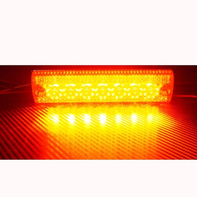 24V 7구 2way LED 사이드 램프 레드 차폭등