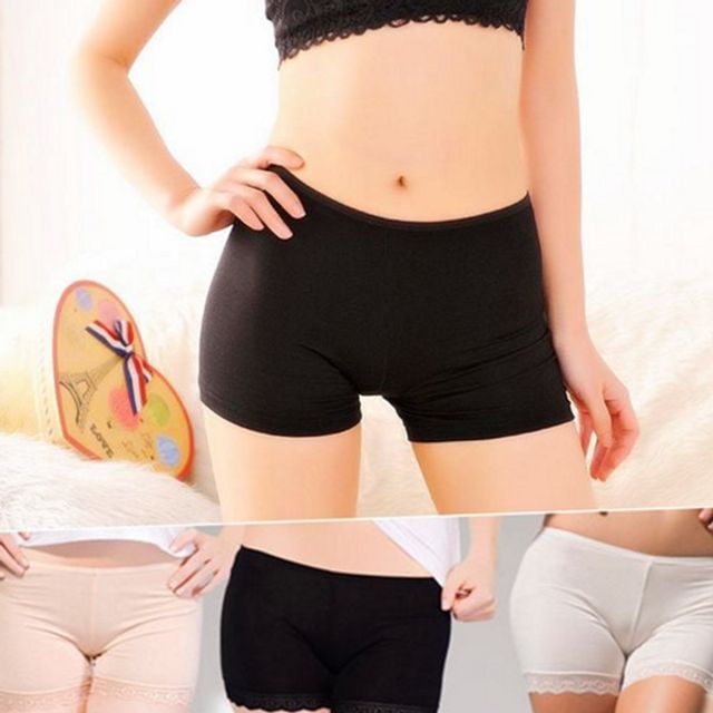 데일리 여성 속바지 안전 여성 실크 속바지 쇼츠 스커트 이너