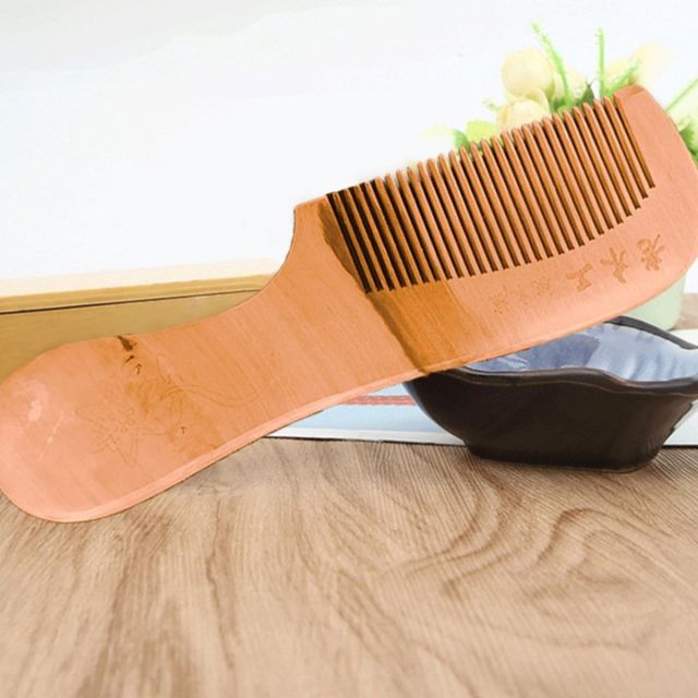 두피관리 모발브러시, 나무 도끼빗 부드러운 머리빗