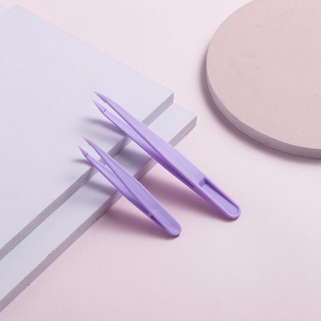 다꾸 화장솜 핀셋, 파스텔 미니 집게 1개
