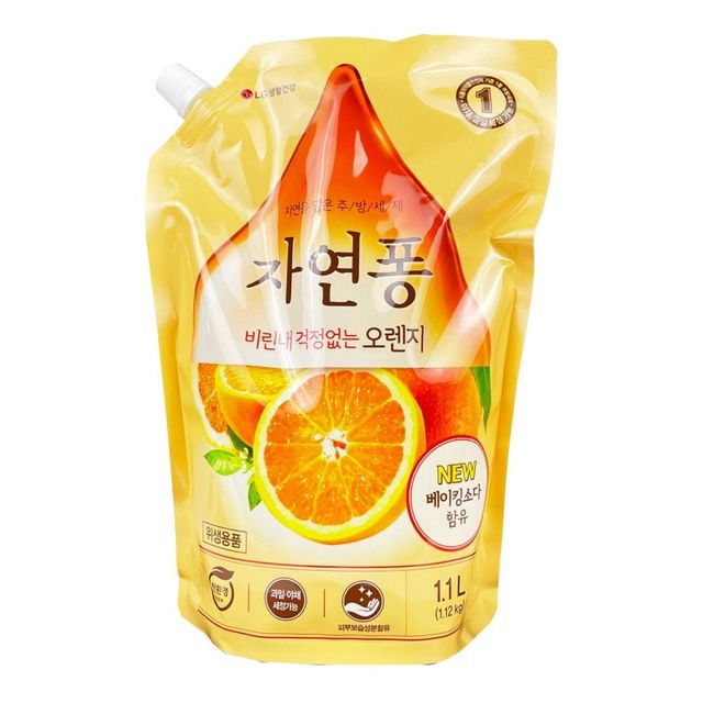 주방세제 오렌지향 주방용 세척제 1100ml 리필형