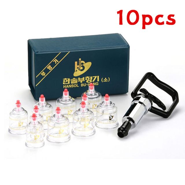 솔 부항기(소) 끓는물소독불가 10pcs 부항기세트 컵