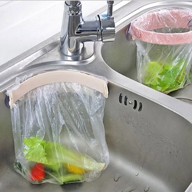음식물쓰레기통 씽크대 쓰레기통 흡착식 거치대