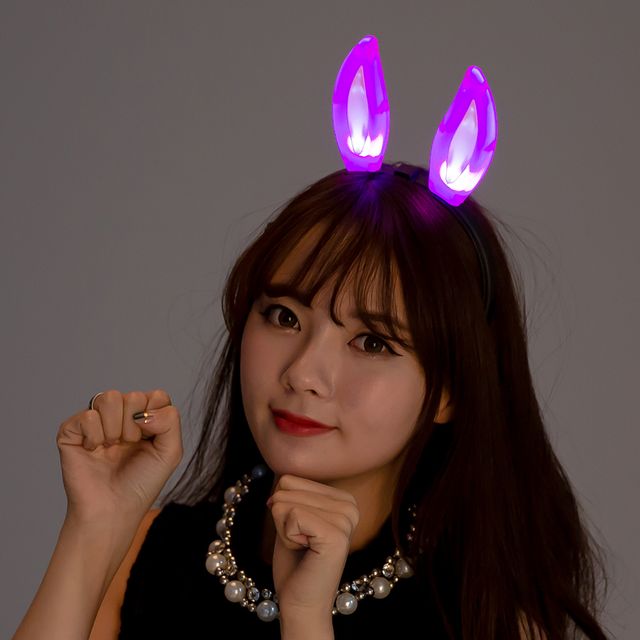 LED 토끼 머리띠 파티머리띠 램프 생일 파티 용품