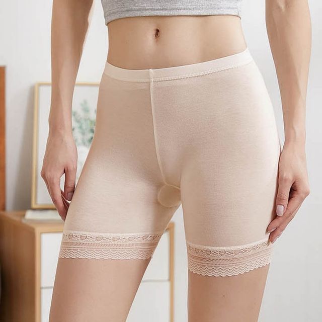 여성 레이어드 이너 레이스 디자인 소프트 속바지
