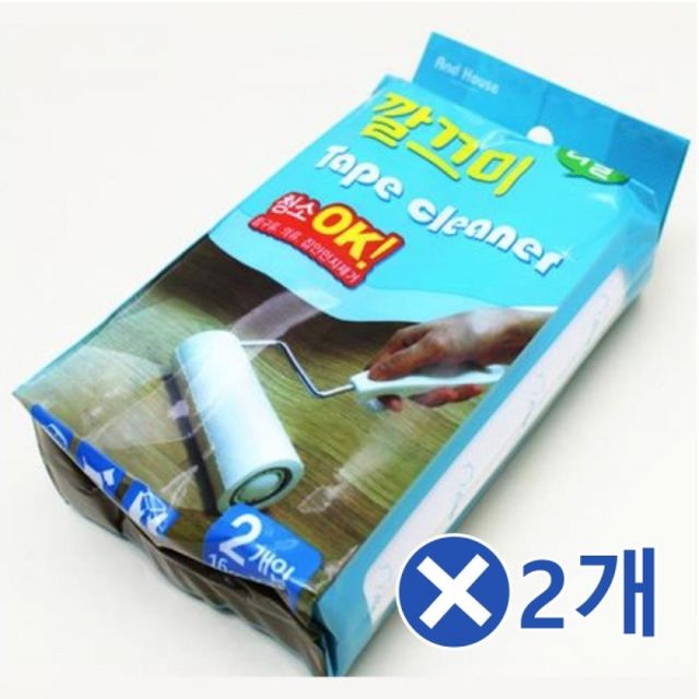 테이프크리너 리필용 16cmx10Mx2개입x2개 돌돌이리필