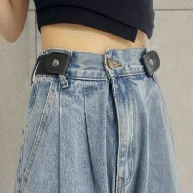 버클없는 벨트 (블랙) 남성허리띠 허리벨트