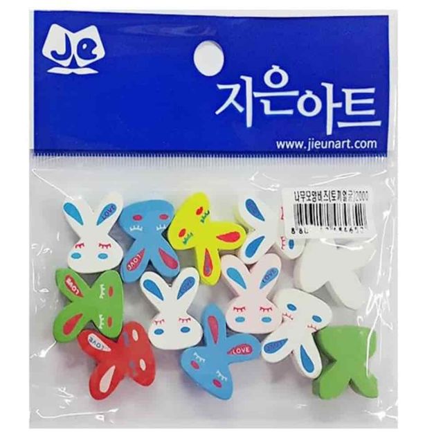 나무비즈 토끼얼굴 팔찌만들기재료 악세사리재료 키링부자재 비즈재료