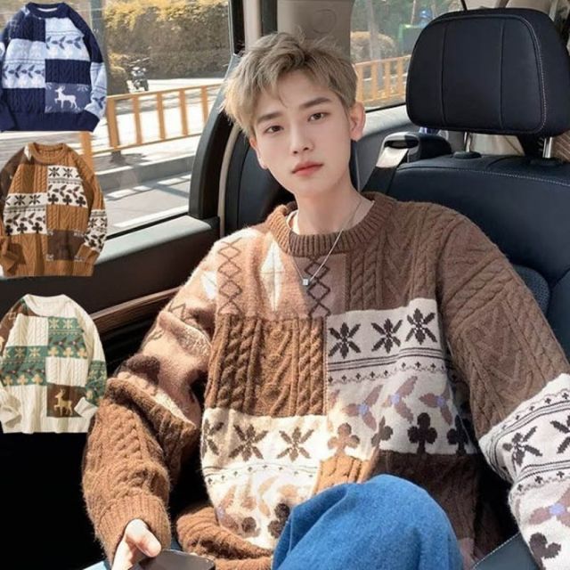 겨울 데일리 오버핏 니트 루즈핏 포근한 긴팔 스웨터 다양한 컬러 가능