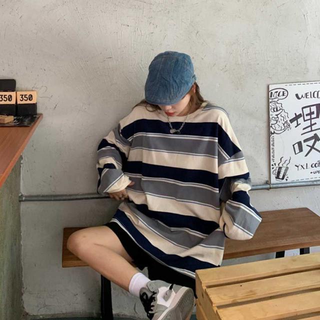 스프라이트 라운드넥 루즈핏 오버핏 박스핏 티셔츠