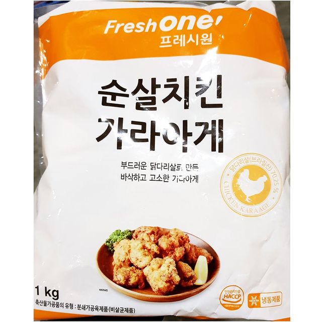업소용 프레시원 FO 순살 치킨가라아게 1K 냉동보관