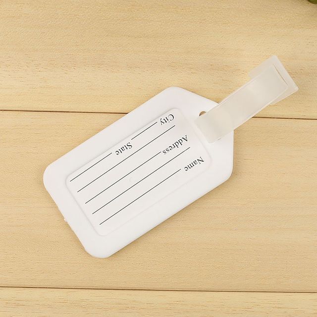 PVC 여행용 정보택 (화이트)