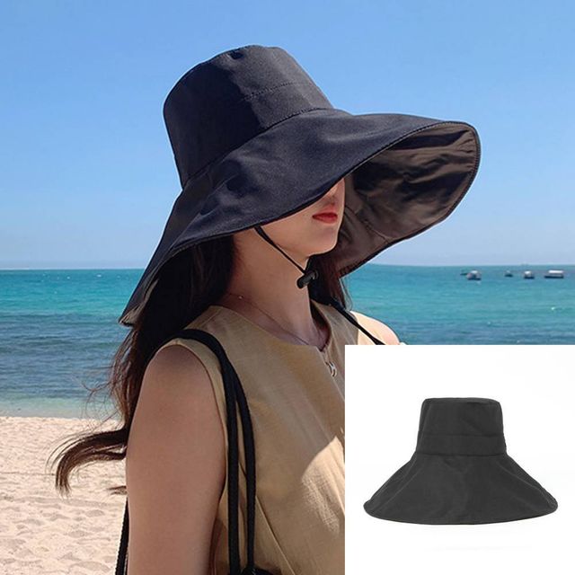 암막 버킷햇 블랙 여름챙모자 여름와이어챙모자