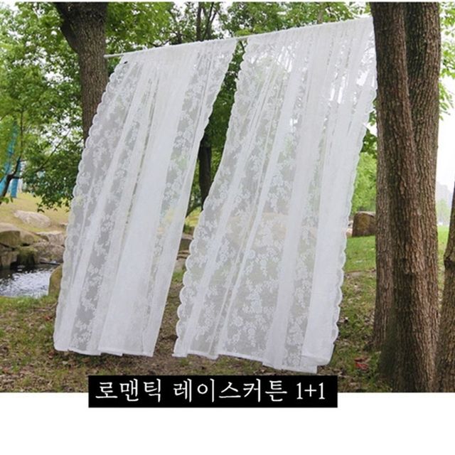 감성커튼 커튼 1+1 레이스커튼 레이스 전환 분위기 실