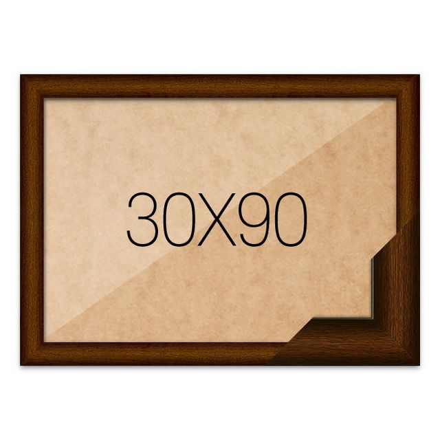 퍼즐액자 30x90 고급형 우드 브라운