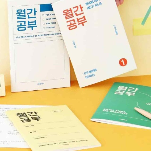 월간공부 스터디플래너 1개월 공부스케줄 한달플래너 일일계획표 학습플래너