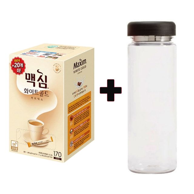 맥심 화이트골드 (150T+20T)x3개+워터보틀x3개