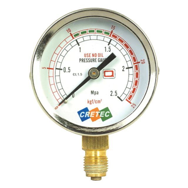 크레텍 7000799 압력계 10㎏f/㎤ 50파이