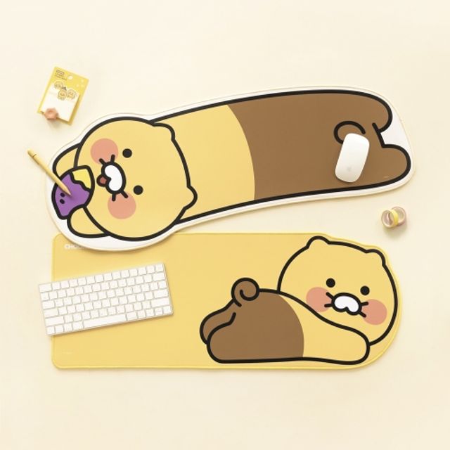 혜명몰 카카오프렌즈 형태 데스크 장패드 춘식이_고구마 - 개 (1개입) 춘식이굿즈 컴퓨터매트 모니터받침대