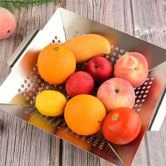 캠핑용 그릴 팬 직화 구이 팬 사각 타공 숯불 바베큐 스테인리스 스테인리 후라이팬 휴대용 공팬 스텐 주방