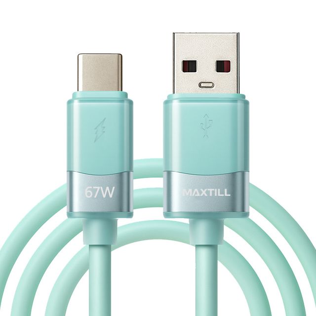 맥스틸 usb고속충전케이블 USB to C 3A 67W 케이블 2M 민트 MT-UC2M