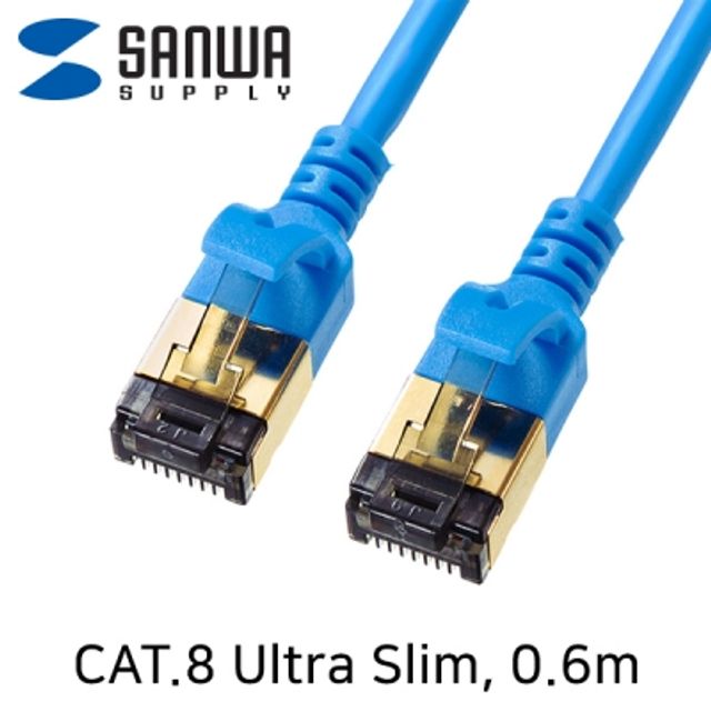 CAT.8 SSTP 울트라 슬림 랜 케이블 0.6m PC부품
