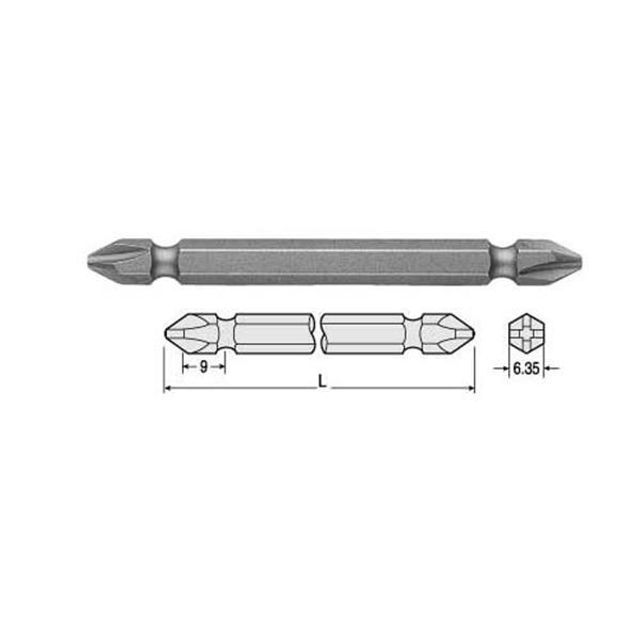 6.35mm 드라이버비트 B43 3x100mm 6.35mm (통(10ea))