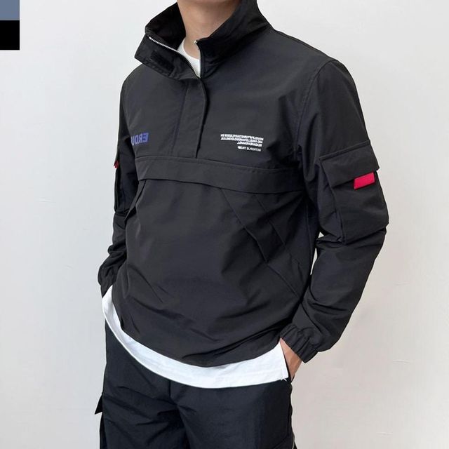 남성 여성 커플 하프집업 아노락 윈드재킷 반집업바람막이