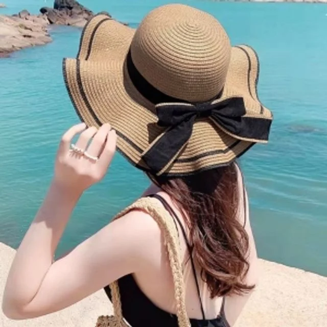 플로아 리본 비치모자(브라운) 플로피햇