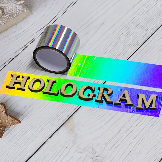 레이저 실버 테이프 30mm 평면