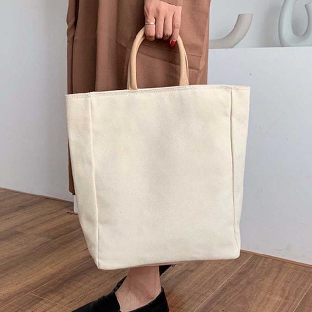 에코 토트백 스퀘어 사계절 면가방 내부포켓 편한가방