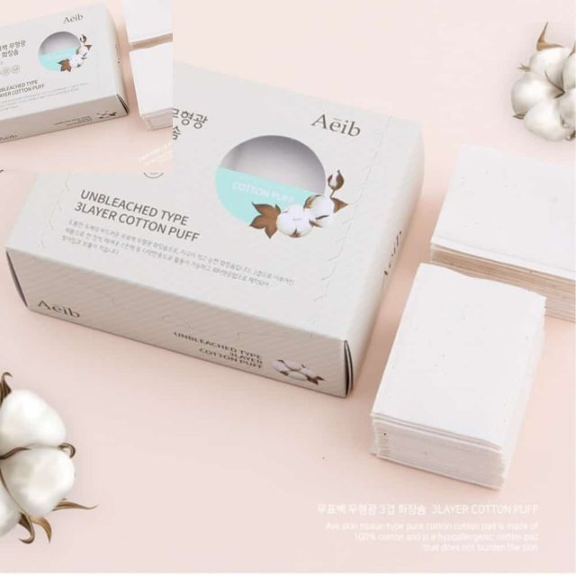무표백 3겹 화장솜100매 순면화장솜 면화장솜 미용솜 화장솜순면