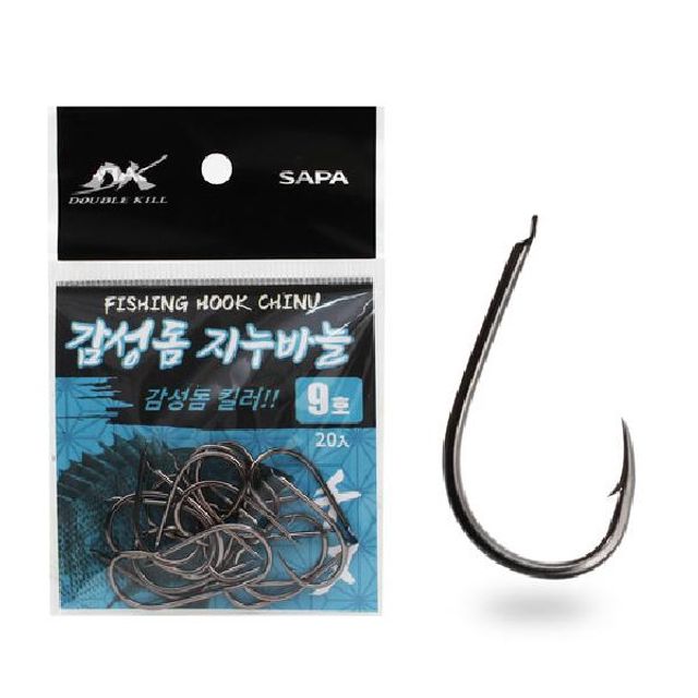 DK 감성돔 지누바늘 9호 블랙니켈 20개입 낚시바늘