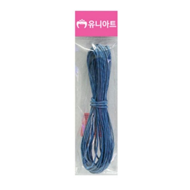 파랑 종이끈 2mm 칼라 지끈 포장 리본
