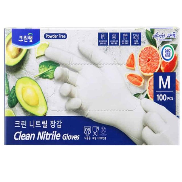 니트릴장갑 100p M 위생장갑 염색장갑 라텍스장갑 고무장갑