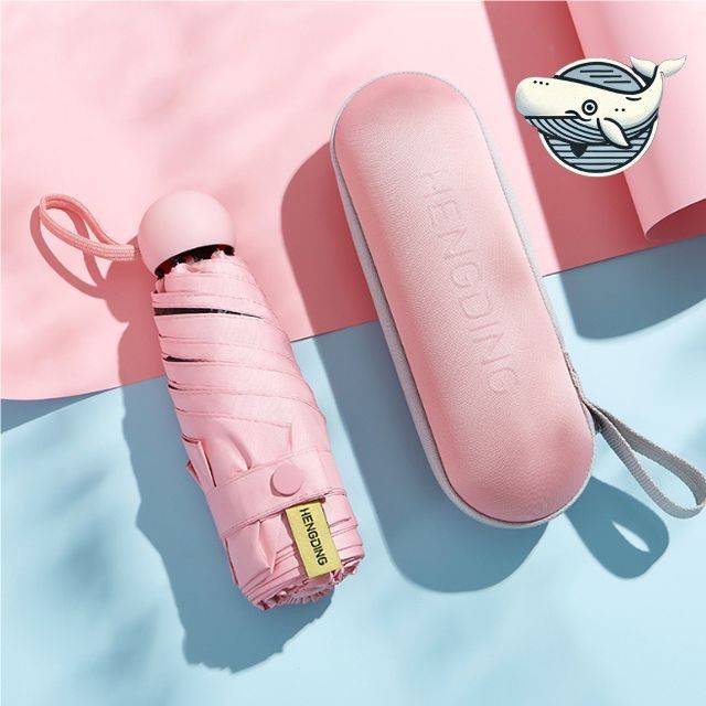 경량 자외선 차단 5단 양우산 다채로운 마카롱