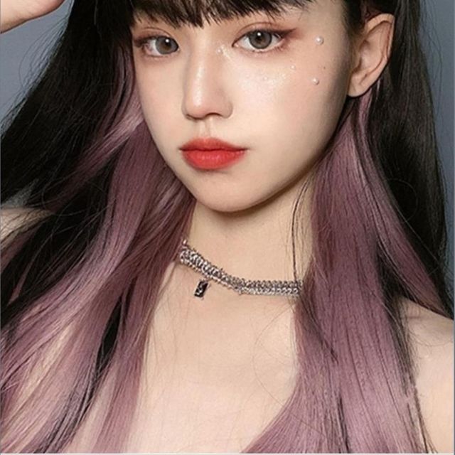 비타리토 그라데이션 브릿지 헤어피스 5p 애쉬로즈