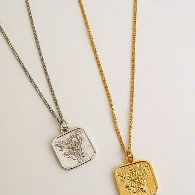 Forever rose necklace (2color) N 11