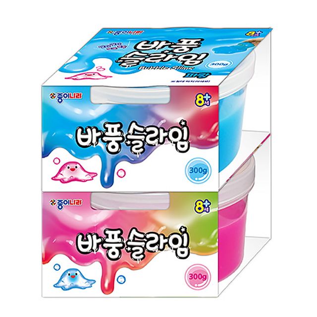종이나라 말랑 바풍 슬라임 300g 2P 촉감놀이 액괴