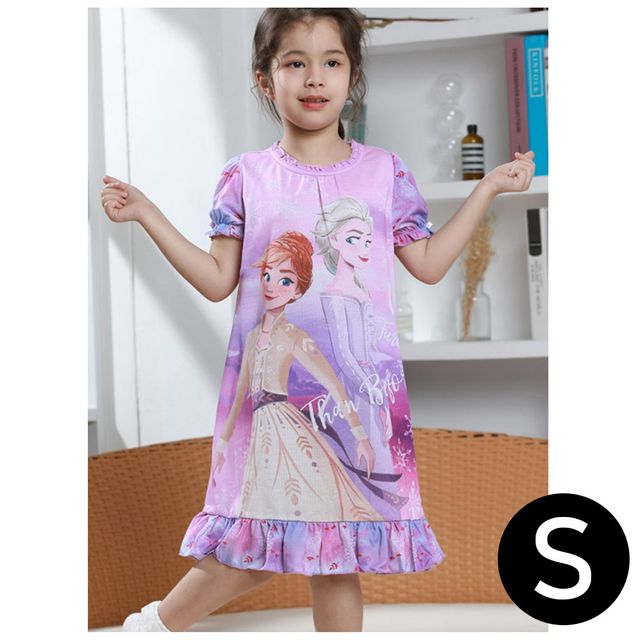 실내복 핑크 엘사2 S 반팔