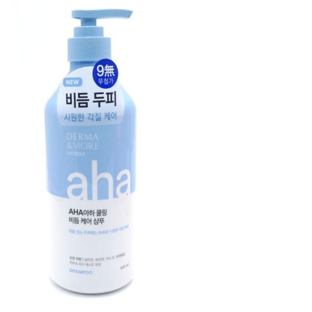 더마앤모어 아하쿨링 케어 샴푸 600ml 두피각질샴푸 비듬샴푸 딥클렌징샴푸