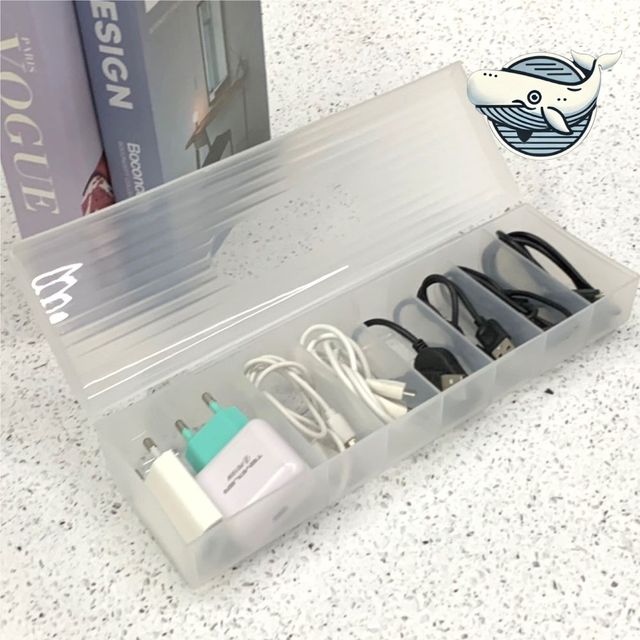 충전기 케이블 정리함 가정용 전원 소품 보관함