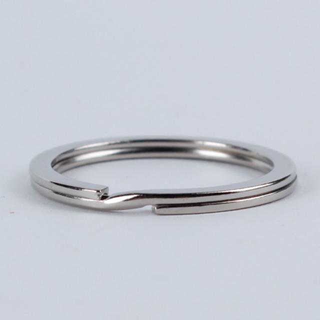 연결고리 납작 이중 오링 실버 30mm 10P